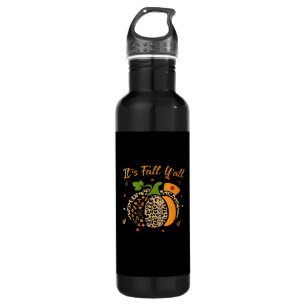 It’s Fall Y’all Pumpkin Leopard Nurse Halloween  710 Ml Water Bottle