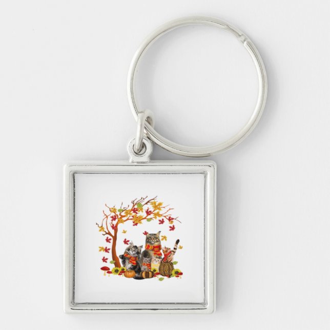 It’s Fall Y’all Pumpkin Lover Halloween Thanksgivi Keychain (Front)
