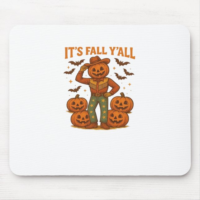 It’s Fall Y’all Pumpkin Mouse Pad (Front)