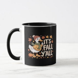 It’s Fall Y’all Pumpkin Retro Classic Look Mug