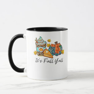 It’s Fall Y’all Pumpkin Spice Leopard Pumpkin Pie Mug