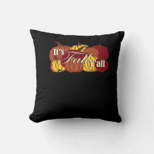 It’s Fall Y’all Pumpkin Text Throw Pillow