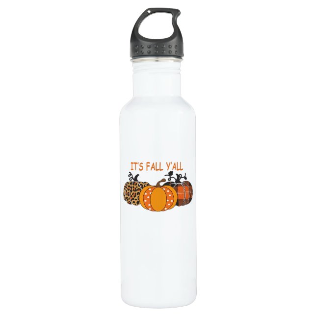 It’s Fall Y’all Pumpkin Thanksgiving 710 Ml Water Bottle (Front)