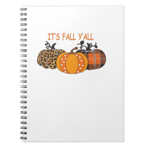 It’s Fall Y’all Pumpkin Thanksgiving Notebook