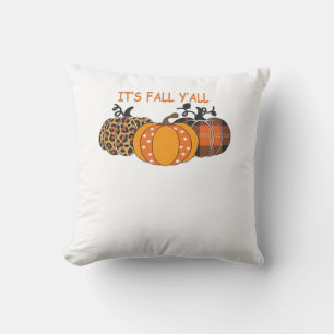It’s Fall Y’all Pumpkin Thanksgiving Throw Pillow