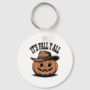 It’s Fall Y’all Pumpkin Trendy Graphic Keychain