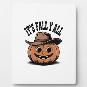It’s Fall Y’all Pumpkin Trendy Graphic Plaque