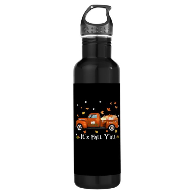 It’s Fall Y’all Pumpkins Autumn Fall Minimal Clean 710 Ml Water Bottle (Front)