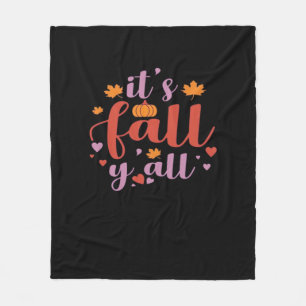 It’s Fall Y’all Retro Classic Fleece Blanket