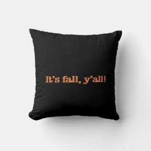 It’s Fall Y’all! Retro Classic Throw Pillow