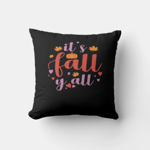It’s Fall Y’all Retro Classic Throw Pillow