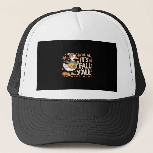 It’s Fall Y’all Retro Classic Trucker Hat (Front)
