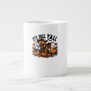 It’s Fall Y’all Retro Halloween Large Coffee Mug