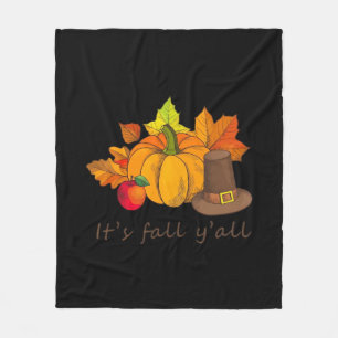 It’s Fall Y’all Retro Style Fleece Blanket