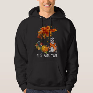 It s Fall Y All Shih Tzu Dog Autumn Halloween Hoodie