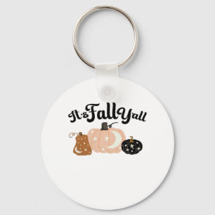 It’s Fall Y’all With Moons Beautiful Halloween Des Keychain