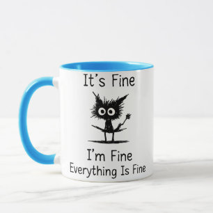It’s Fine Mug – Funny Chaos Creature with Fork