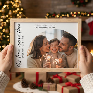 It’s Fine We’re Fine Everything Is Fine Funny Fami Holiday Card