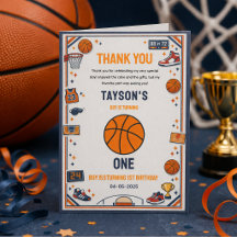It’s Game Time Basketball 1st Birthday Rookie Year