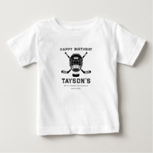 It’s Game Time Hockey 5th Birthday Party Baby T-Shirt