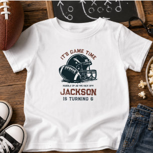 It’s game time! Kick off football birthday kids Baby T-Shirt