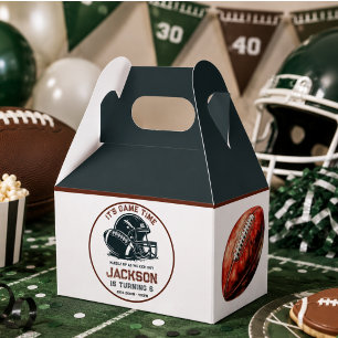 It’s game time! Kick off football birthday kids Favor Box