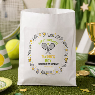 It’s Game Time Tennis 1st Birthday – Fun Kids Favour Bag