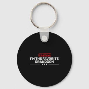 It’s I’m The Favorite Grandson Funny Humor Family  Keychain