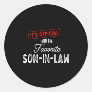 It’s I’m The Favorite Son-in-law Vintage  Classic Round Sticker
