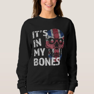 It s In My Bones British Flag Union Jack England U Sweatshirt