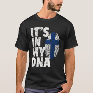 IT S IN MY DNA Finland Flag Pride National Country T-Shirt