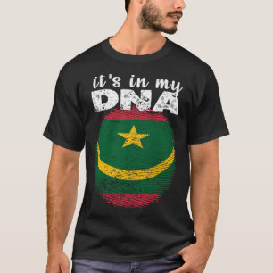 It s In My DNA Mauritanian Flag Proud Mauritania M T-Shirt