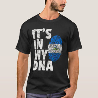 IT S IN MY DNA Nicaragua Flag Pride National Count T-Shirt