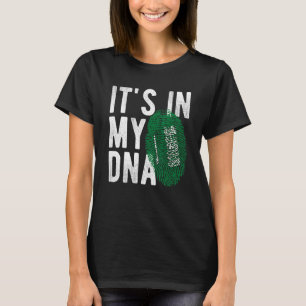it s in my DNA Saudi Arabia flag Fingerprint T-Shirt