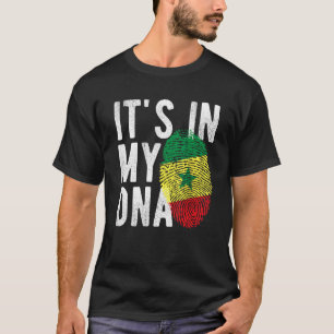 it s in my DNA Senegal flag Fingerprint T-Shirt