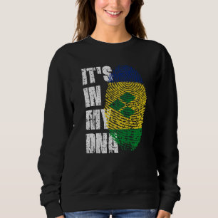 It S In My Dna St Vincent & Grenadines Flag Roots Sweatshirt