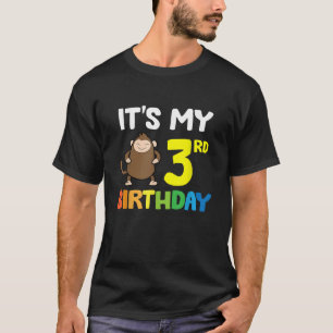 It s My 3rd Birthday Monkey T-Shirt