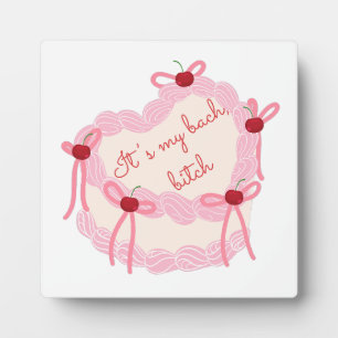 It’s My Bachelorette   Coquette Cake Bridal Party Plaque