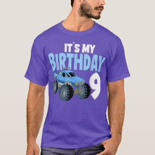 It`s My Birthday 9 Monster Truck 9 Birthday T-Shirt
