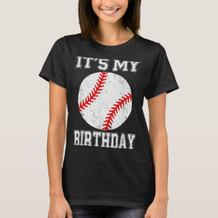 It’s My Birthday Baseball Vintage Style  T-Shirt