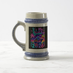 It’s My Birthday Cruise 2026 Beer Stein