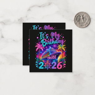 It’s My Birthday Cruise 2026 Card