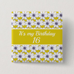 It’s my Birthday Custom Birthday 2 Inch Square Button