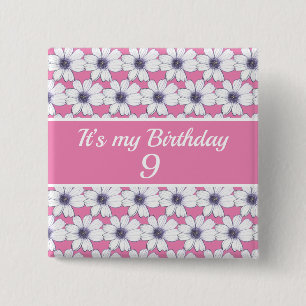 It’s my Birthday Custom Birthday 2 Inch Square Button