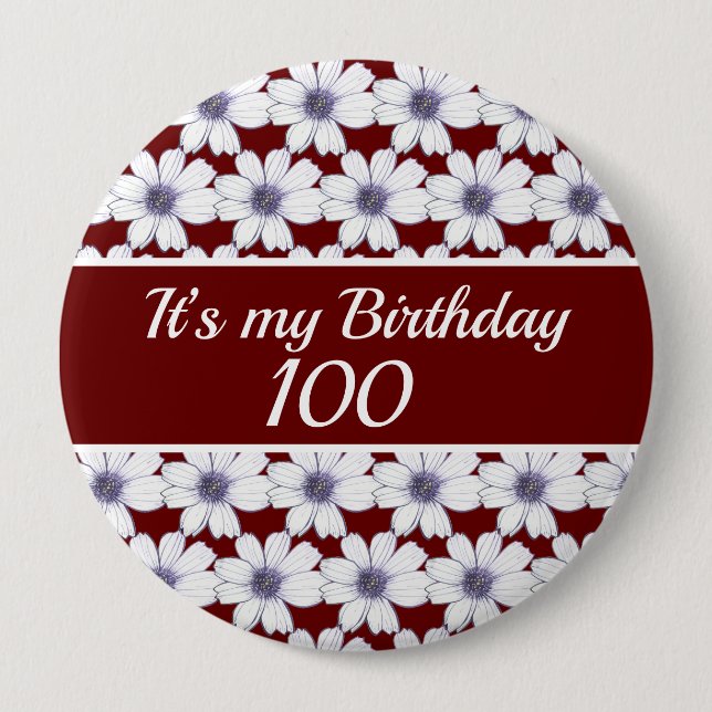It’s my Birthday Custom Birthday 4 Inch Round Button (Front)