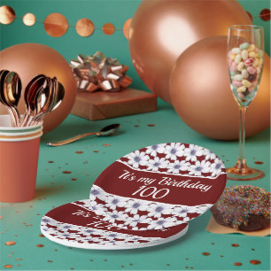 It’s my Birthday Custom Birthday Party Paper Plate