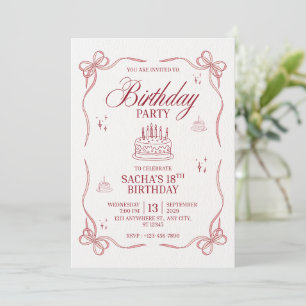 It’s My Birthday Invitation Trendy Design