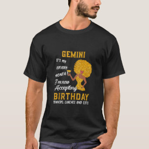 It’s My Birthday Shirt Black Women Gemini May June