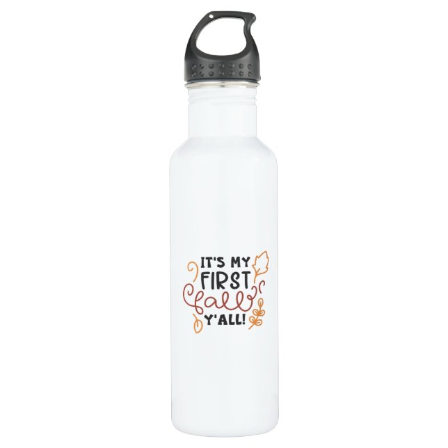 It’s My First Fall Y’all 710 Ml Water Bottle (Front)