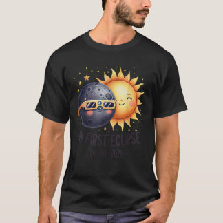 It s My First Total Solar Eclipse 2024 Sun Kids To T-Shirt